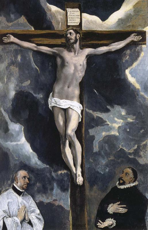 The Crucifixion with two donors, El Greco